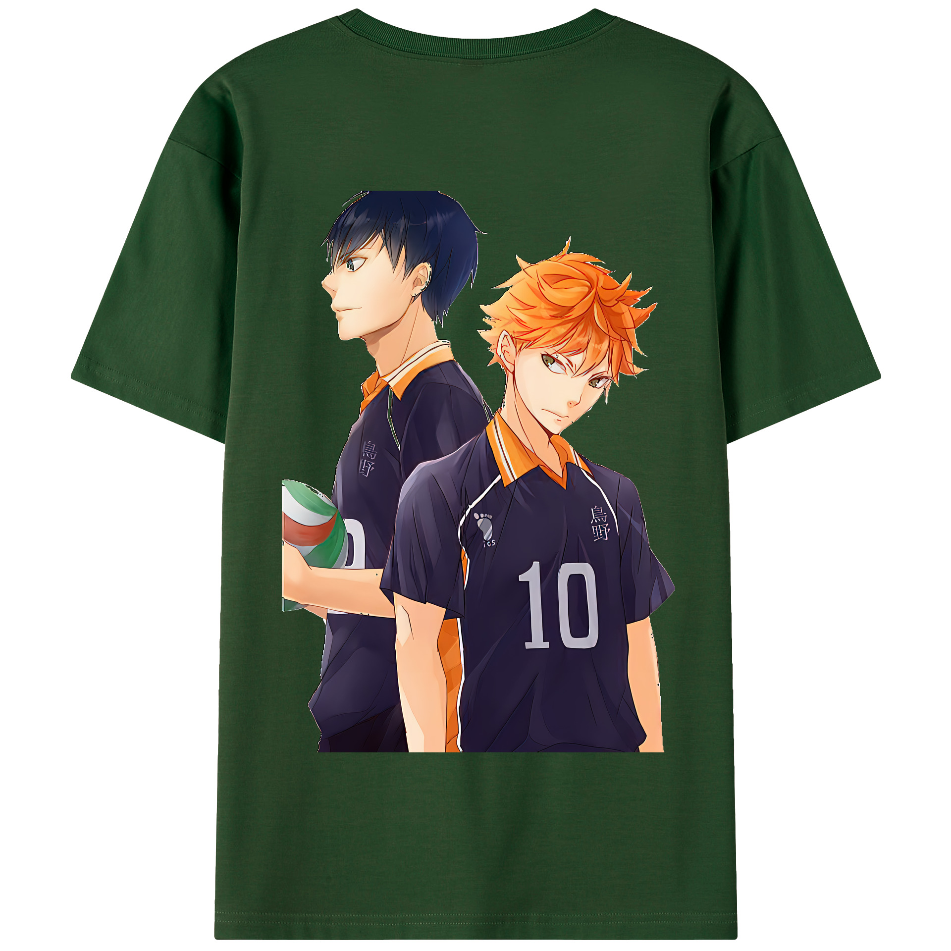（画像用） ハイキュー!! Haikyu!! 綿100％半袖Tシャツ（背面プリント）